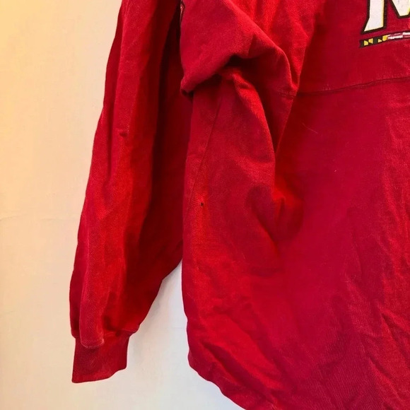 Vintage Maryland UMD Terps Spirit Jersey (XS/S/M) Red with Flag Fan Gear - Picture 5 of 5